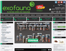 Tablet Screenshot of exofauna.com